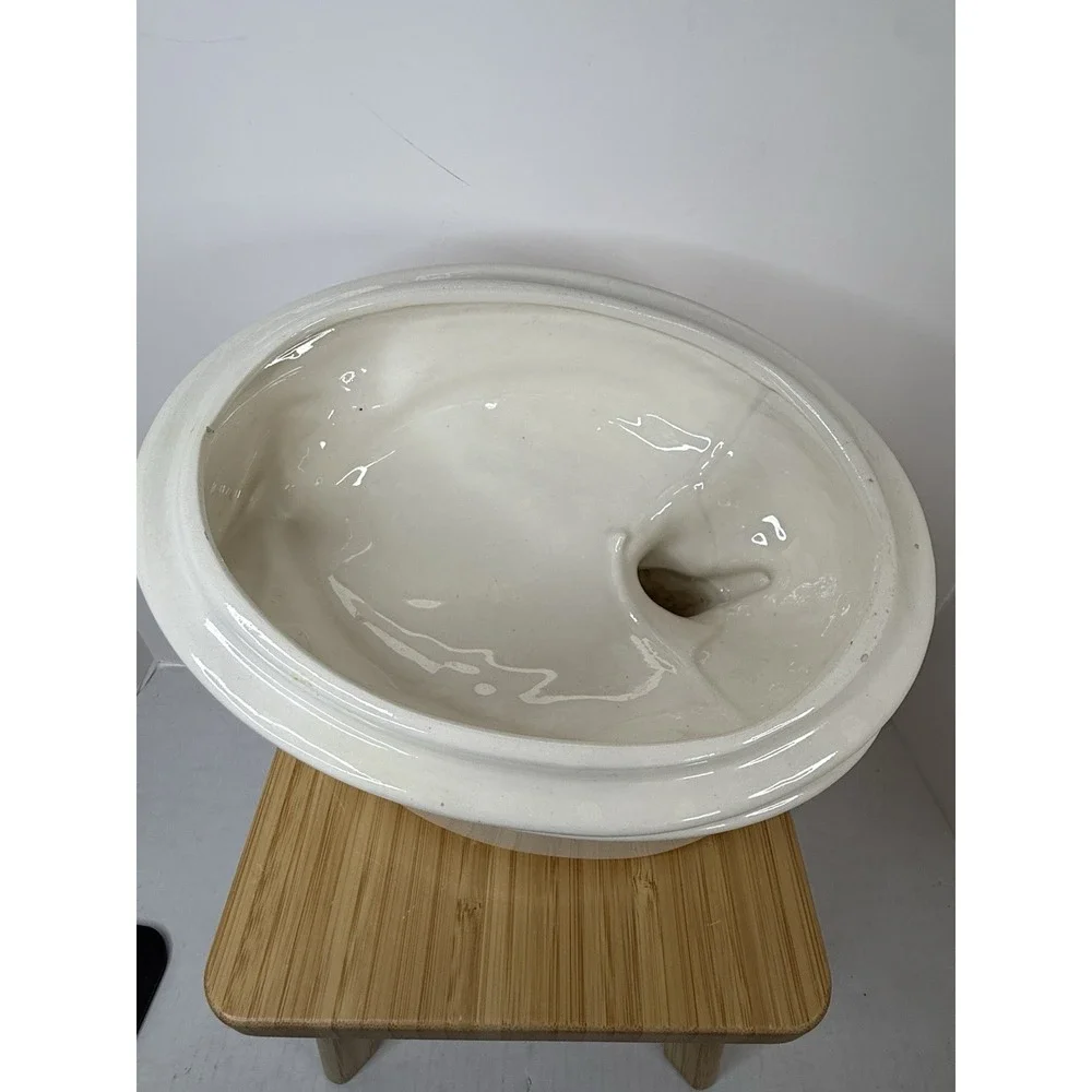 Vtg Ceramic Duck Goose Covered Dish Tureen Casserole Nesting Cottagecore Kitchen